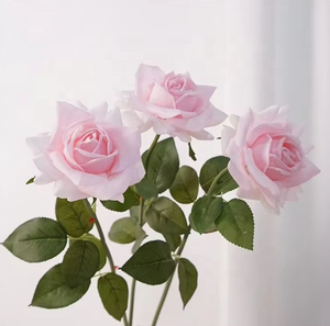 Rose Artificiali LUYI a Stelo Lungo in Seta Effetto Reale, Mazzo di Fiori per Decorazioni Matrimoniali e Domestiche, Rose Artificiali all'Ingrosso - Product Image 5