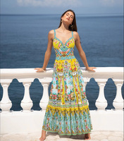 Maillot de bain une pièce échancré pour femme JSN 2026, imprimé jardin personnalisé, avec paréo de plage, sexy et tendance, nouvelle collection