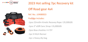 (JL Rope) <span class=keywords><strong>Off</strong></span> <span class=keywords><strong>Road</strong></span> Snatch Strap Damper 10PCS 4x4 4WD Accessoires de récupération complets - Product Image 5