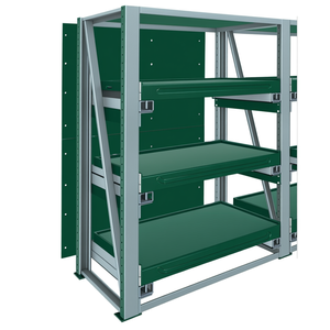 Sistema de Almacenamiento Fami, Estante de Pared Trasero L1050 H1500 Verde Ral6011 - Product Image 3