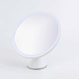 <span class=keywords><strong>Miroir</strong></span> cosmétique mural LED personnalisé CF 10x avec éclairage, <span class=keywords><strong>miroir</strong></span> de maquillage amovible à ventouse puissante avec lumière LED - Product Image 2