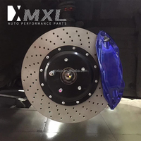 Rem otomatis MXLF50 4 Pot aluminium kaliper rem 355 380MM Rotor untuk VW Tiguan CC RAV4 Ford Mustang Mazda 6 Patrol XC90