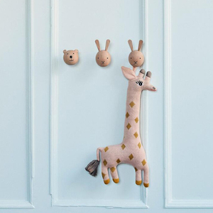 Móc Treo Tường Bằng Gỗ Hình Động Vật Hoạt Hình Cho Phòng Ngủ Trẻ Em Đa Năng Trang Trí Thân Thiện Với Môi Trường Mới - Product Image 6