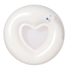 Bouée de natation gonflable OEM, rose à rayures, avec fond en maille, en PVC sans phtalates, jouet aquatique, transat pour adulte, personnalisable - Product Image 5
