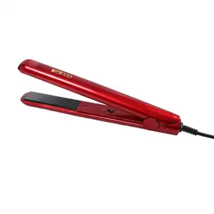 Hair Straighten Oem Factory Flatiron Fast Heating Wide Plate Portable Hair Straightener Cream Flat Iron