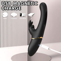 Masseur Baguette Magique 3-en-1 Puissant avec Stimulation Clitoridienne par Battement, Vibrateur Lapin, Vente en Gros OEM ODM, Articles pour Adultes Personnalisables
