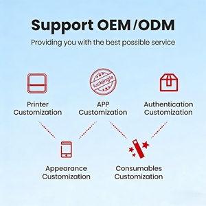 Impresora Térmica Portátil de 8 Pulgadas A4, Impresora Térmica sin Tinta, Rollo de Papel de 80 mm, Fábrica OEM ODM, Logotipo Personalizado, Paquete con APP SDK, Patrón B2B - Product Image 2