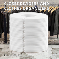 Séparateurs de placard modernes en plastique, organisateurs de vêtements, porte-vêtements de boutique, cintres