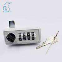 DMZ Secure 6030 Serrure de casier à combinaison mécanique sans clé à 4 chiffres pour meubles, armoires de bureau et rangement