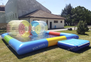 Rueda Acuática Inflable Gigante, Capacidad <span class=keywords><strong>para</strong></span> 2-5 Personas, Bola <span class=keywords><strong>de</strong></span> Hámster Humana <span class=keywords><strong>para</strong></span> Deportes Acuáticos, Juguetes Inflables <span class=keywords><strong>para</strong></span> Piscina o Lago - Product Image 3