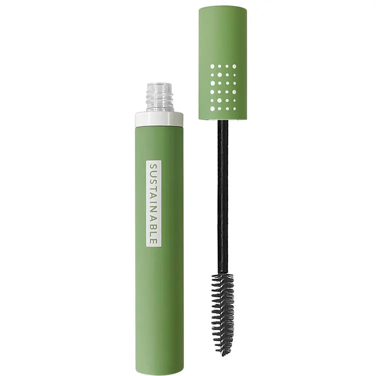 sustainable Cosmetic packaging green empty bamboo custom refillable mascara tube