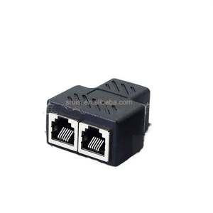 6P6C <strong>Telephone</strong> Three-<strong>Way</strong> Tee RJ12 RJ11 Through Connector <strong>Telephone</strong> <strong>Cable</strong> One Divided Into Two Converter - Product Image 2