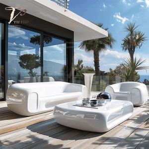 Divano di Lusso Moderno per Esterni, Sedia Commerciale per il Tempo Libero, Divano per Villa e Hotel con Tavolino, Panchina Pubblica per Esposizioni - Product Image 1