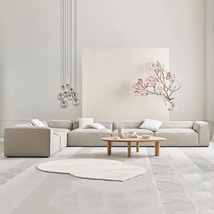 Canapé moderne <span class=keywords><strong>en</strong></span> forme de L, canapé d'angle, canapé modulaire, canapé <span class=keywords><strong>en</strong></span> tissu velours pour le salon - Product Image 2