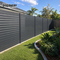 Clôture de jardin en aluminium noire anti-rouille facile à installer pour projets commerciaux