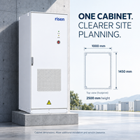 Batterie au lithium refroidie par liquide pour armoire de stockage d'énergie commerciale Power Bank Risen 125 kW 261 kWh