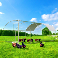 Enclos à poules manuel d'extérieur, poulailler en treillis hexagonal en acier galvanisé pour ferme domestique