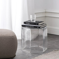 Table basse en verre italien personnalisé, table de luxe nordique, artisanat en verre moderne haut de gamme