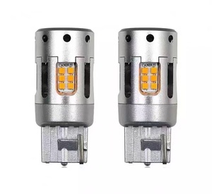 Canbus Có Quạt Bóng Đèn Tín Hiệu Rẽ <span class=keywords><strong>LED</strong></span> Màu Hổ Phách Canbus BA15S WY21W Đèn Phanh Xe Hơi T20 Đèn Hậu Ô Tô BA15S - Product Image 1