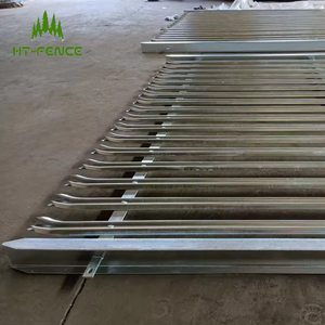 HT-FENCE <span class=keywords><strong>Fer</strong></span> <span class=keywords><strong>forgé</strong></span> à faible coût utilisé pour la clôture de palissade de ferme clôture de palissade en aluminium - Product Image 4