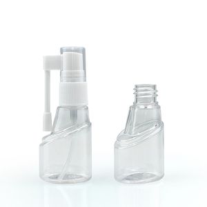 Transparente 20ml Kunststoff-Sprüh flasche für Nasen-und Hals wippen mit langer kurzer Düse für medizinische Flüssigkeits sprays - Product Image 4