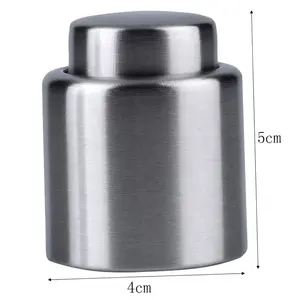 New Arrival 1PC bạc thanh lịch thép không gỉ hút chân không rượu Stopper Saver preserver bơm niêm phong niêm phong