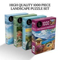 Puzzle Jigsaw Kustom 1000 Potong untuk Dewasa Tantangan Seni Puzzle Jigsaw untuk Hadiah Ulang Tahun Permainan Keluarga Puzzle Bebas Debu