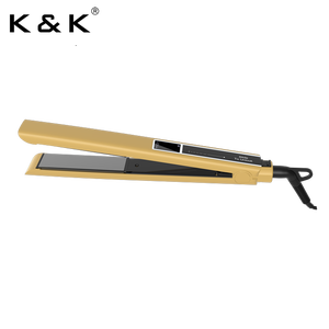 PRITECH-Fer à friser numérique 2-en-1 professionnel, lisseur LCD en titane <span class=keywords><strong>facile</strong></span> à coiffer, pour RV, hôtel, électrique - Product Image 1