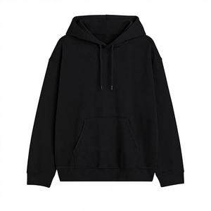 Sweat à capuche pour homme personnalisé, 600g, en velours de renard argenté, chaud, coupe-vent, 100% coton, surdimensionné, doublé de polaire, pour l'hiver - Product Image 4