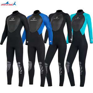 ชุดดำน้ำแบบเต็มตัว DIVE&SAIL รุ่นใหม่ หนา 3 มม. ทำจากนีโอพรีน ผิวสัมผัสแบบหนังฉลาม ชุดวันพีซ ช่วยรักษาความอบอุ่น เหมาะสำหรับว่ายน้ำ ดำน้ำตื้น ดำน้ำลึก และเล่นเซิร์ฟ - Product Image 6