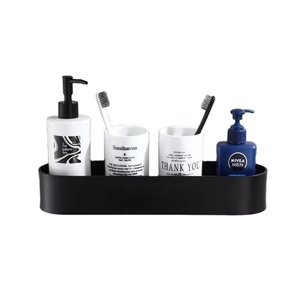 Wall Mounted Aluminum <b>Storage</b> <b>Rack</b> Wall Bathroom Shelves Towel Holder <b>Shower</b> Caddy - Product Image 6
