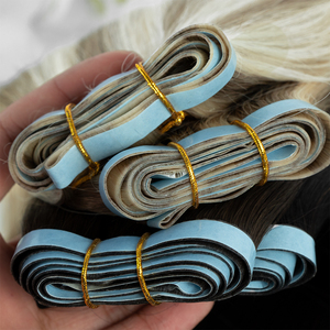 Extensiones de Cabello Haohao Recién Llegadas <span class=keywords><strong>Largas</strong></span> de Trama Adhesiva Remy con Cutícula Intacta, Cinta Adhesiva Invisible de Cabello 100% Humano - Product Image 3