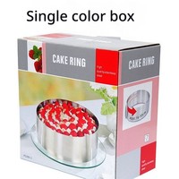 Ensemble d'accessoires de cuisine : Moules et cercles de cuisson en métal fin pour pâtisserie, gâteaux et fromages