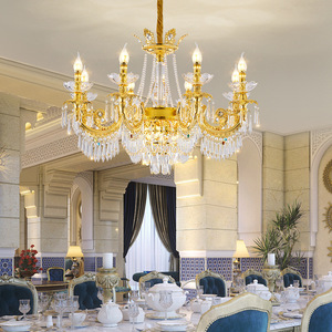 European Style Crystal Chandelier Multi Head E14 LED Round <b>Ceiling</b> <b>Light</b> For Living Room Bedroom Dining Room - Product Image 3