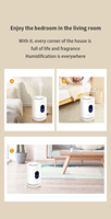 Humidificateur ultrasonique électrique 3L avec aromathérapie, usage hôtelier, contrôle mécanique, humidification 250ml/h, matériau PP