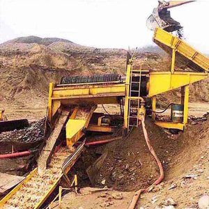 Africa popolare piccolo tamburo d'oro 200 tph attrezzatura mineraria alluvionale della macchina per l'estrazione dell'oro - Product Image 1