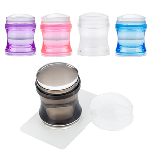 Kit d'estampage en Silicone Transparent <span class=keywords><strong>pour</strong></span> Nail Art, plaque de manucure française, tampon de 3.8cm, <span class=keywords><strong>pochoir</strong></span> de <span class=keywords><strong>vernis</strong></span>, modèle, tampon, ensemble de grattoirs - Product Image 3