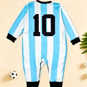 Oferta Especial: Ropa de Bebé para Gatear, Mameluco Enterizo con Broches Laterales, Mono Deportivo de Fútbol de Manga Larga para Bebé con Cierre de Botones a Presión - Product Image 3