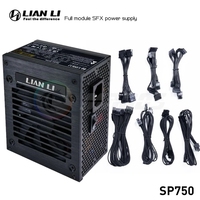LIAN LI PSU 750w SFX bilgisayar Pc ITX güç için güç kaynağı siyah 80 artı altın 91% verimlilik tam oyun modüler