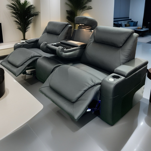 <span class=keywords><strong>Sillón</strong></span> <span class=keywords><strong>reclinable</strong></span> de elevación de energía eléctrica cómoda de nuevo diseño, masaje de asiento grueso de cuero genuino para uso en Cine en Casa moderno - Product Image 4