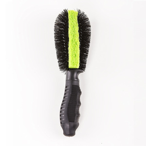 Brosse à roues de voiture, poils en nylon, manche noir, pour le nettoyage des pneus, outil de detailing automobile - Product Image 4