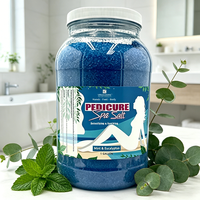 Sel de spa en vrac de 1 gallon avec extraits naturels de plantes, parfum longue durée, adoucissant pour les callosités, sel de pédicure de luxe