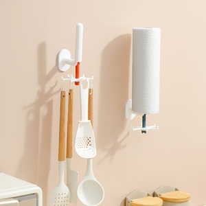 Time Machine Wall Mount <b>Hook</b> Set 6 Claw Rotating Multifunctional No Drill Adhesive <b>Kitchen</b> Storage - Product Image 1
