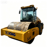 Rouleau compresseur vibrant à tambour unique XCMG XS163J d'occasion, compacteur de sol de 16 tonnes pour la construction routière et municipale, prêt à l'exportation