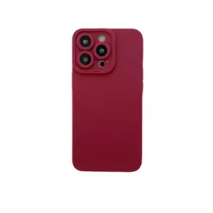 Funda de silicona para teléfono móvil, carcasa fina a prueba de golpes de cristal para iPhone 13 Pro Max