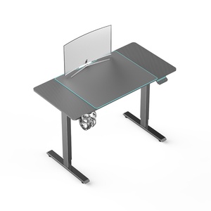 Bureau de jeu en forme de L électrique ergonomique et réglable pour ordinateur, noir, prix usine 2022 - Product Image 3