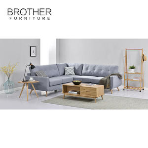 Estilo americano de mediados de siglo canapé moderno en forma de l sofá seccional muebles de sala - Product Image 5