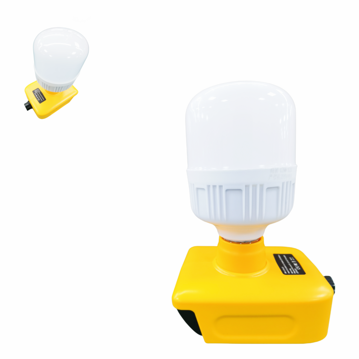 New Rotary Switch Portable Light Fit for Dewalts 20V Li-ion Batteries,replaceable Bulb Powered by 18v 20v Battery Work Light