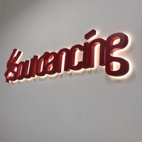 Enseigne lumineuse 3D en métal étanche et anti-poussière avec lettres rétroéclairées pour métro, magasin, kiosque
