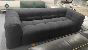 Super <span class=keywords><strong>confortevole</strong></span> high arm lazy boucle appartamento soggiorno divani in zucchero filato divano - Product Image 3